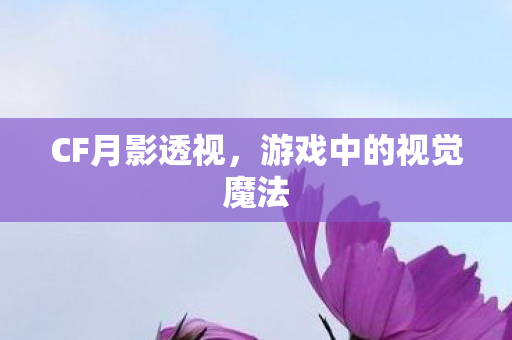 CF月影透视，游戏中的视觉魔法