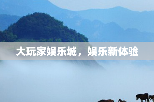 大玩家娱乐城，娱乐新体验