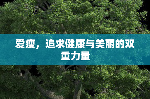 爱瘦，追求健康与美丽的双重力量