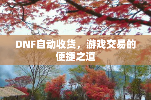 DNF自动收货，游戏交易的便捷之道