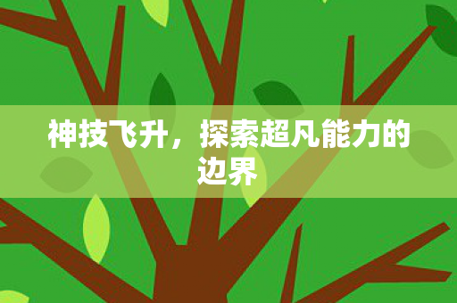 神技飞升，探索超凡能力的边界