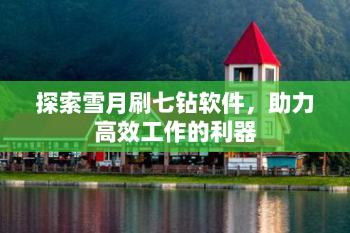 探索雪月刷七钻软件，助力高效工作的利器