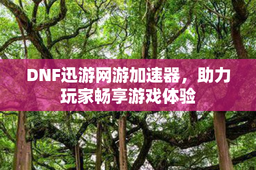 DNF迅游网游加速器，助力玩家畅享游戏体验
