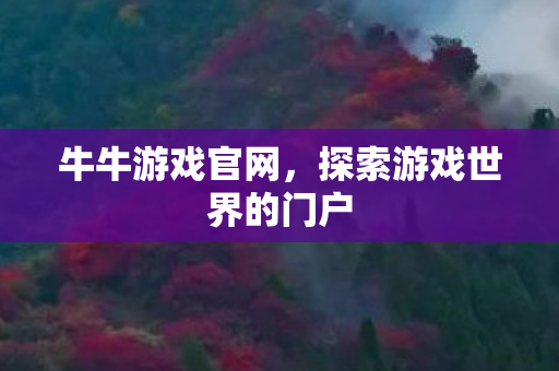 牛牛游戏官网，探索游戏世界的门户