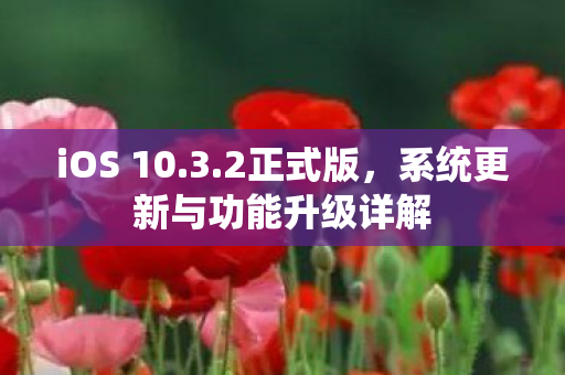 iOS 10.3.2正式版,系统更新与功能升级详解 iOS 10.3.2正式版,系统更新与功能升级详解