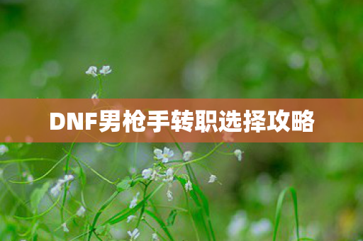 DNF男枪手转职选择攻略 DNF男枪手转职选择攻略
