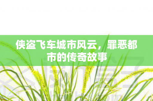 侠盗飞车城市风云，罪恶都市的传奇故事