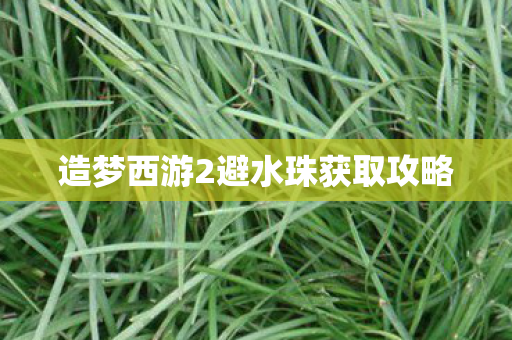 造梦西游2避水珠获取攻略