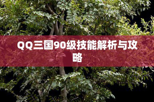 QQ三国90级技能解析与攻略