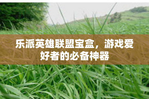 乐派英雄联盟宝盒,游戏爱好者的必备神器 乐派英雄联盟宝盒,游戏爱好者的必备神器