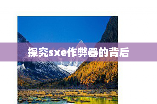 探究sxe作弊器的背后 探究sxe作弊器的背后