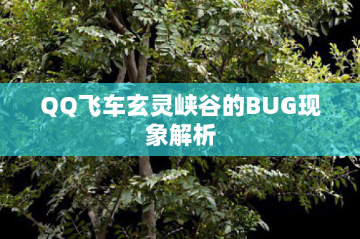 QQ飞车玄灵峡谷的BUG现象解析