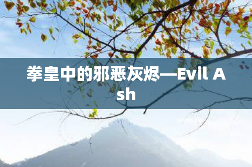 拳皇中的邪恶灰烬—Evil Ash