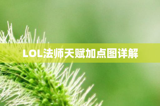 LOL法师天赋加点图详解