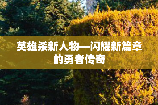 英雄杀新人物—闪耀新篇章的勇者传奇 英雄杀新人物—闪耀新篇章的勇者传奇