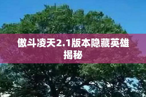 傲斗凌天2.1版本隐藏英雄揭秘