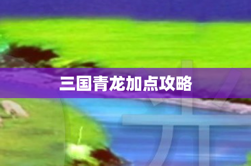 三国青龙加点攻略