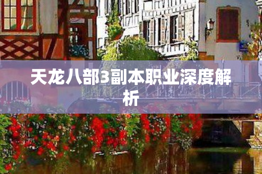 天龙八部3副本职业深度解析