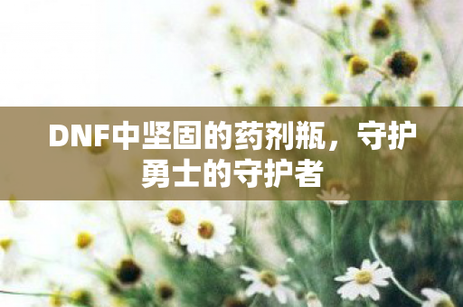 DNF中坚固的药剂瓶，守护勇士的守护者