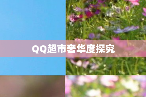 QQ超市奢华度探究