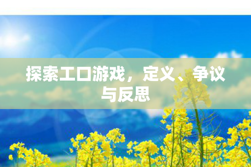 探索工口游戏，定义、争议与反思