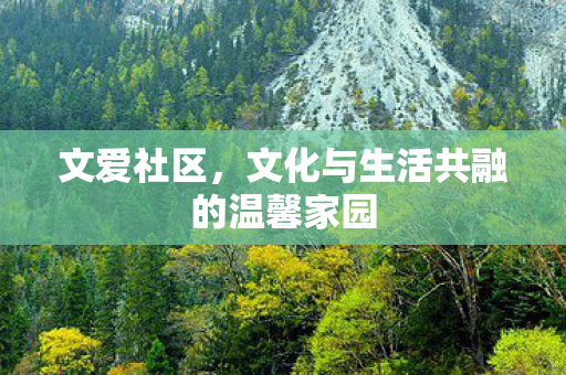 文爱社区，文化与生活共融的温馨家园
