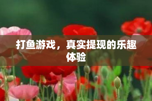 打鱼游戏，真实提现的乐趣体验