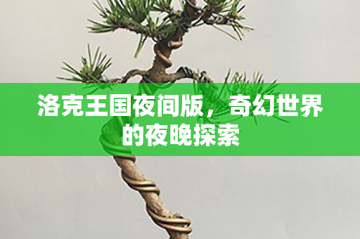 洛克王国夜间版,奇幻世界的夜晚探索 洛克王国夜间版,奇幻世界的夜晚探索