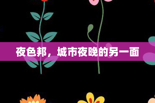 夜色邦，城市夜晚的另一面