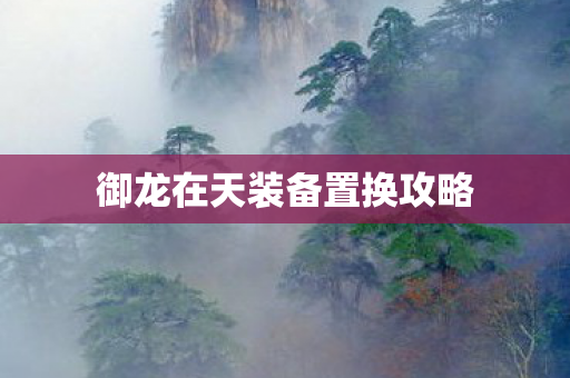 御龙在天装备置换攻略 御龙在天装备置换攻略
