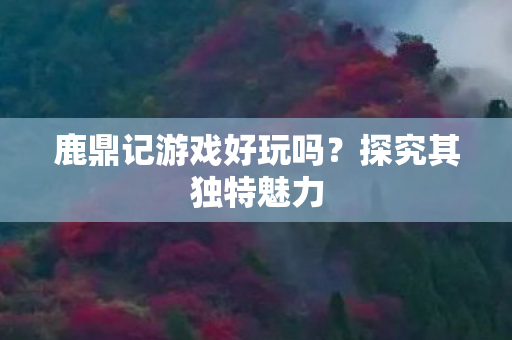 鹿鼎记游戏好玩吗?探究其独特魅力 鹿鼎记游戏好玩吗?探究其独特魅力