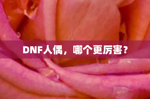 DNF人偶，哪个更厉害？