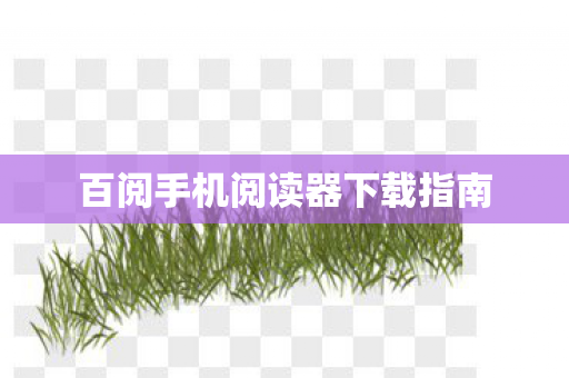 百阅手机阅读器下载指南