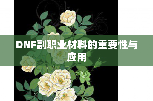 DNF副职业材料的重要性与应用