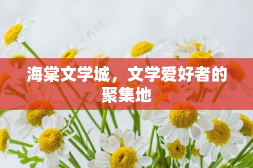 海棠文学城，文学爱好者的聚集地