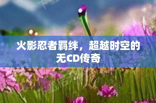 火影忍者羁绊，超越时空的无CD传奇