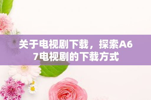 关于电视剧下载，探索A67电视剧的下载方式