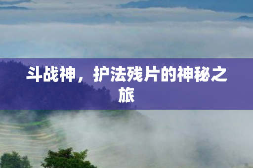 斗战神，护法残片的神秘之旅