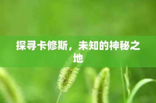 探寻卡修斯，未知的神秘之地