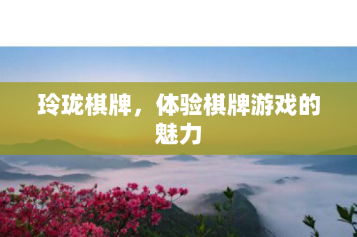 玲珑棋牌，体验棋牌游戏的魅力