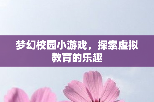 梦幻校园小游戏，探索虚拟教育的乐趣