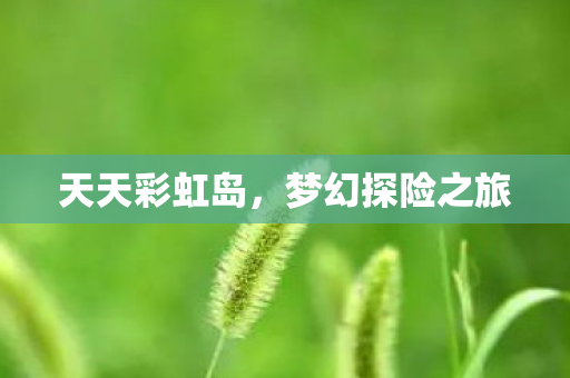 天天彩虹岛，梦幻探险之旅