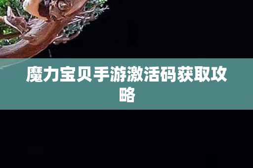 魔力宝贝手游激活码获取攻略