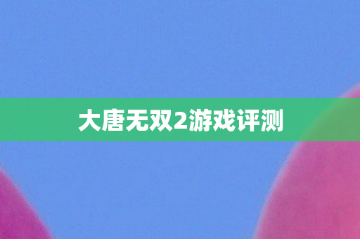 大唐无双2游戏评测