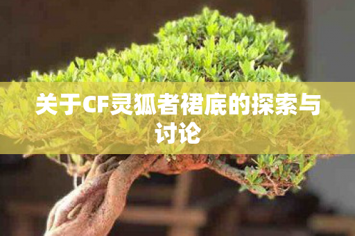 关于CF灵狐者裙底的探索与讨论
