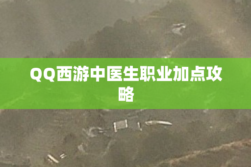 QQ西游中医生职业加点攻略