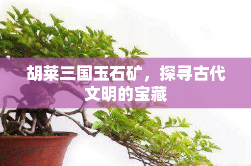 胡莱三国玉石矿，探寻古代文明的宝藏