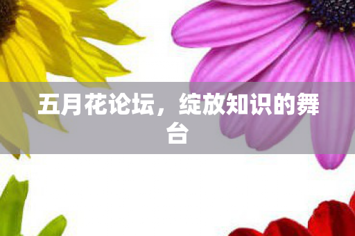 五月花论坛，绽放知识的舞台