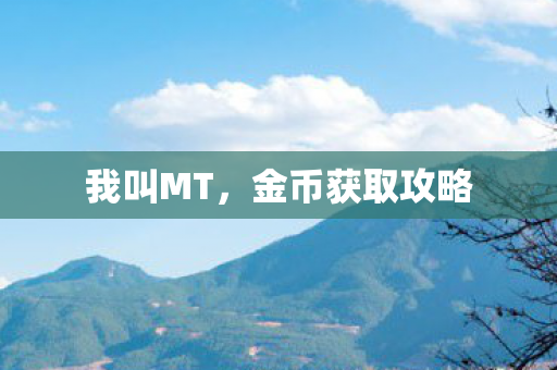我叫MT，金币获取攻略