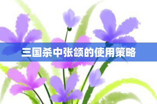 三国杀中张颌的使用策略